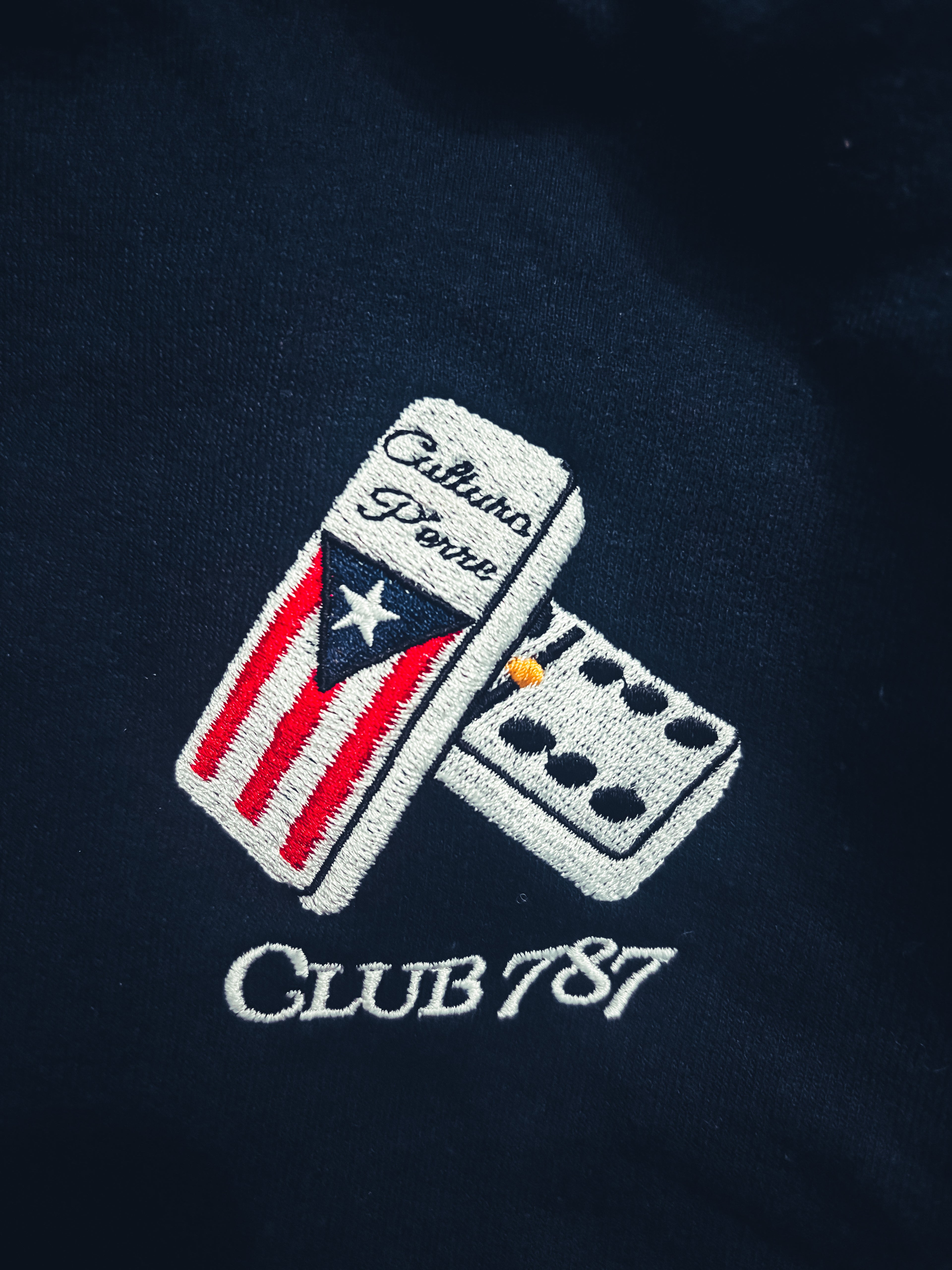 "Club 787 Domino" Hoodie "Navy Blue"